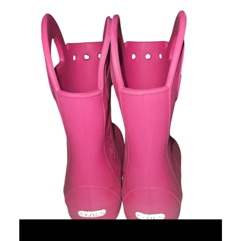 Crocs Kids Handle It Rain Boots Girl's Size 1 Pink